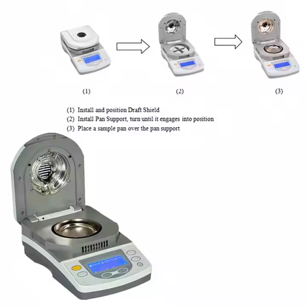 Powder halogen moisture analyzer - Image 2