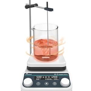 Lab hot plate with magnetic stirrer